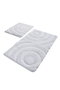 Mijölnir Wave - White Juego de Alfombras de Baño Acrílicas